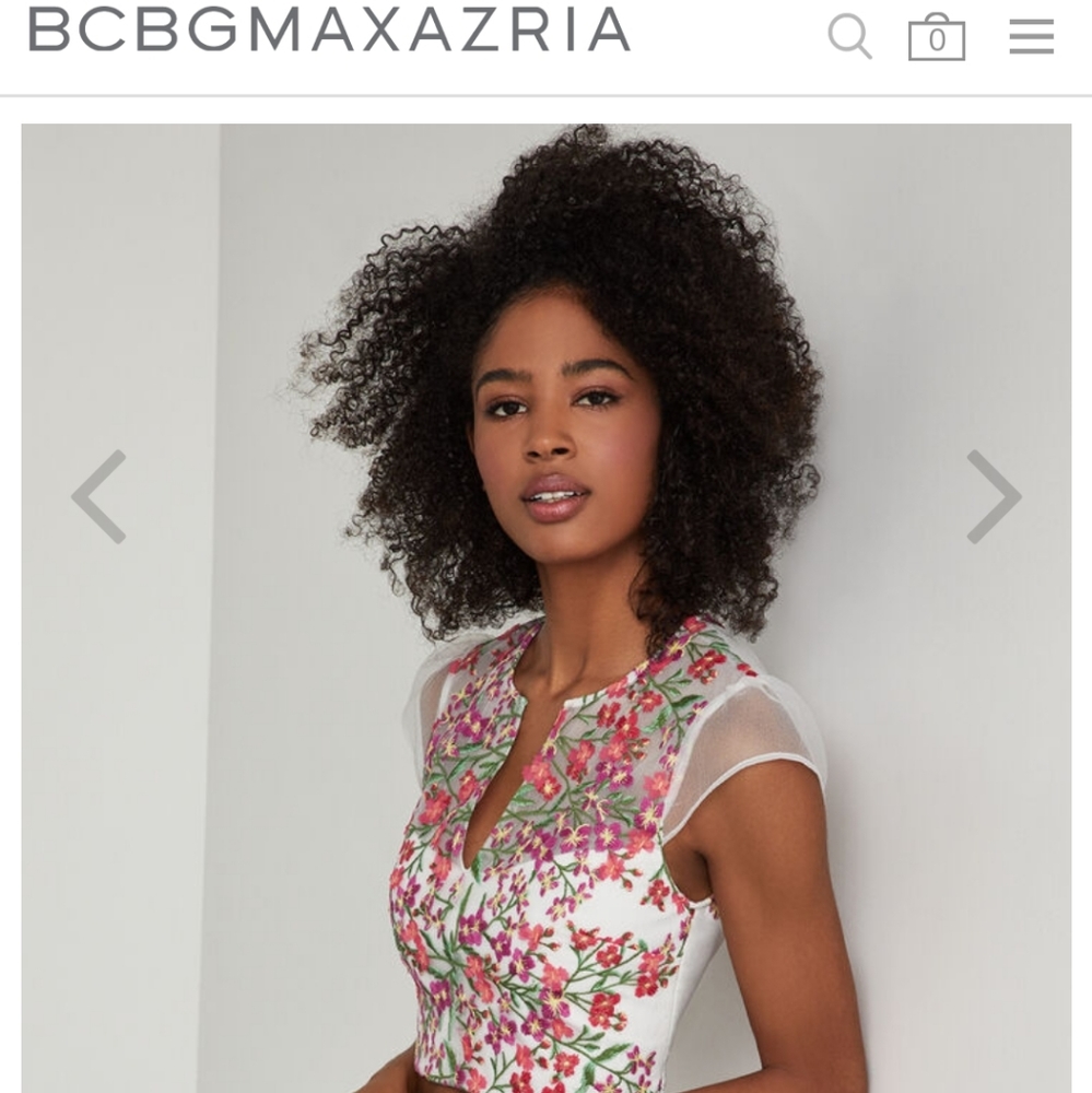 BCBG Gardenia Crop Top